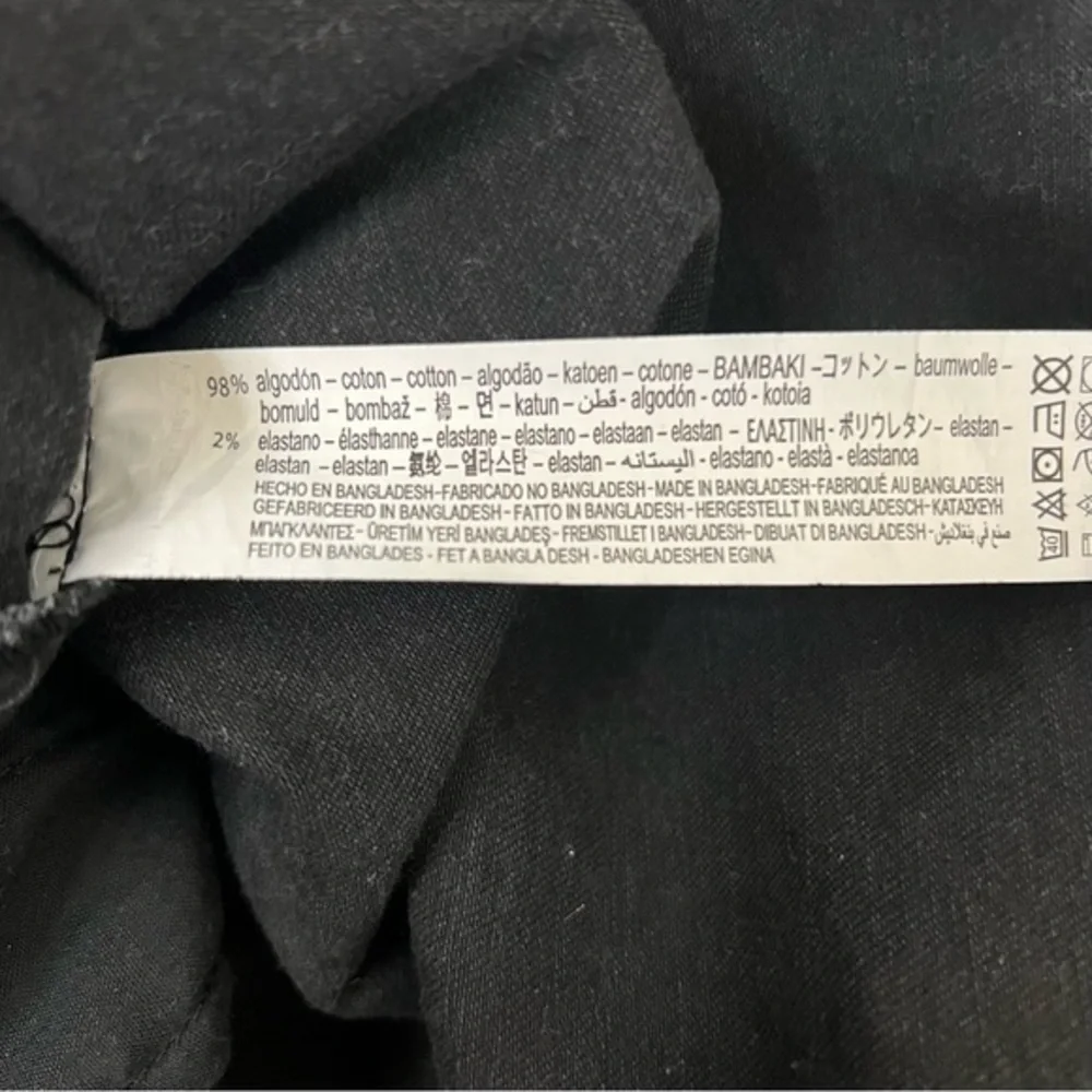 Zara Denim Mini Dress Crossback Belted